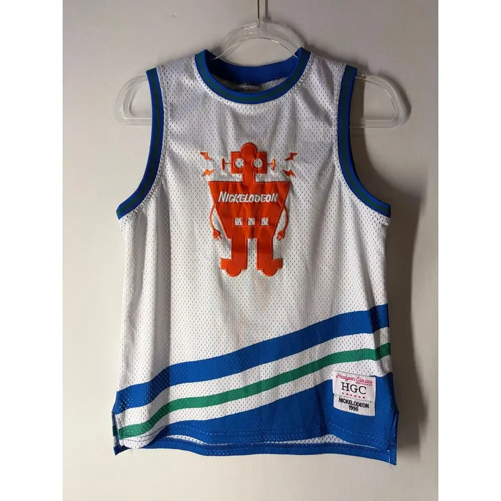 Headgear Classics 1990 Nickelodeon Basketball Jersey Kids Size Large